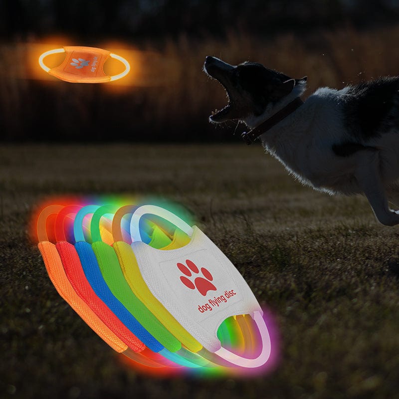 Spud Jax Petshop Green LED Rechargeable Dog Flying Disc - Glow-in-the-Dark Pet Training Toy with Paw Design Green LED Rechargeable Dog Flying Disc - Glow-in-the-Dark Pet Training Toy with Paw Design Pet Care > Dog Supplies > Dog Training Aids