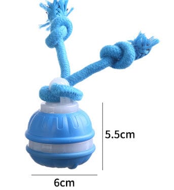 Spud Jax Petshop Interactive Dog Chew Toy with Rope - Durable Treat Dispensing Ball for Play &amp; Dental Health(blue) Interactive Dog Chew Toy with Rope - Durable Treat Dispensing Ball for Play &amp; Dental Health(blue) Pet Care &gt; Dog Supplies &gt; Dog Training Aids