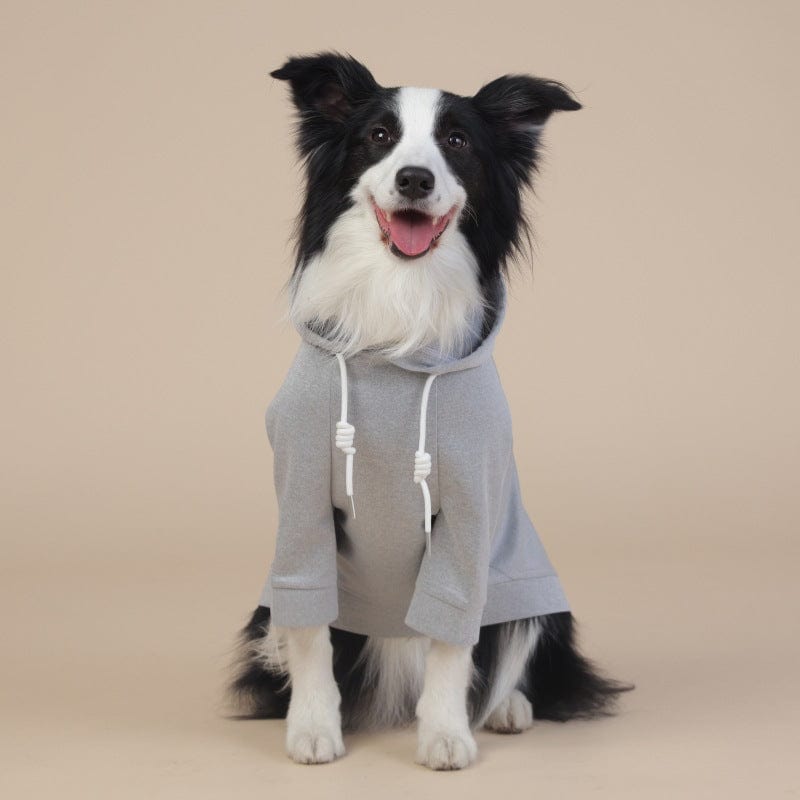 Spud Jax Petshop Grey Classic Dog Sweatshirt with Hood & Drawstrings - For Large Dogs (Size : 2XL) Grey Classic Dog Sweatshirt with Hood & Drawstrings - For Large Dogs (Size : 2XL) Pet Care > Dog Supplies > Dog Apparel
