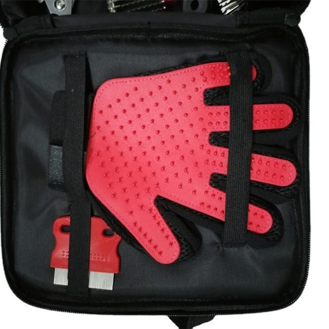 Spud Jax Petshop Dog & Cat Grooming Set - Multi-Tool Kit with Storage Case for Fur & Nail Care Dog & Cat Grooming Set - Multi-Tool Kit with Storage Case for Fur & Nail Care Pet Care > Cleaning & Maintenance > Pet Cleaning Supplies