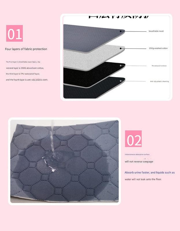 Spud Jax Petshop Reusable Pet Training Pads - 4-Layer Waterproof & Absorbent Mat Waterproof Non-Slip(Size : XL-146cmx100cm) Reusable Pet Training Pads - 4-Layer Waterproof & Absorbent Mat Waterproof Non-Slip(Size : XL-146cmx100cm) Pet Care > Dog Supplies > Dog Training Aids