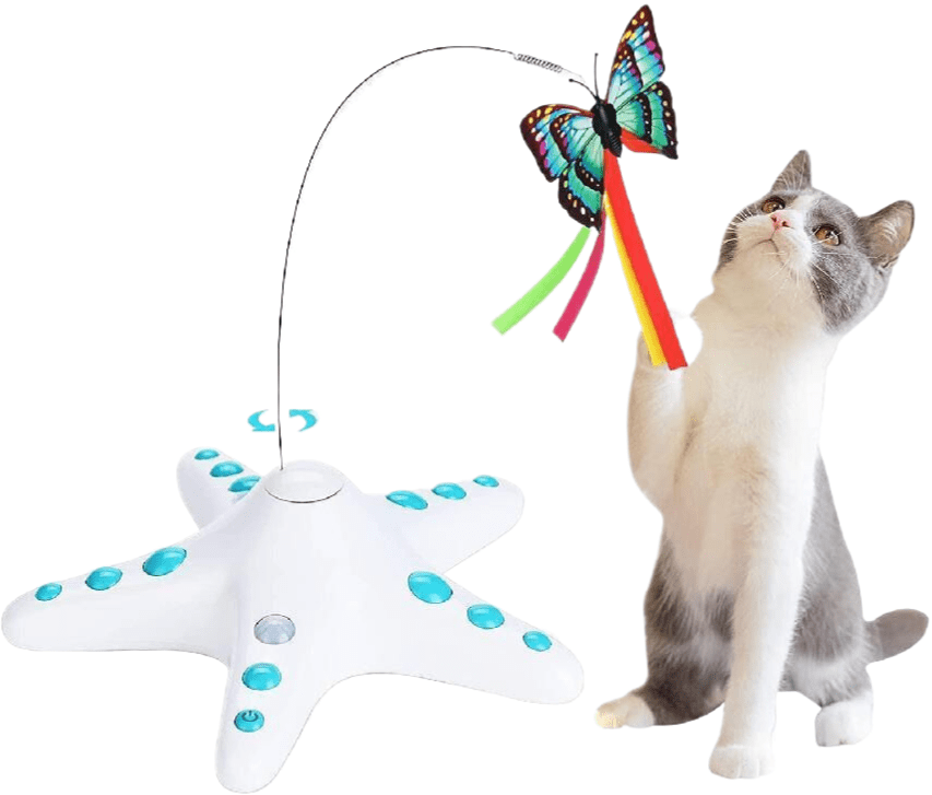 Spud Jax Petshop Starfish Butterfly Cat Teaser Toys 228 * 228 * 70mm Starfish Butterfly Cat Teaser Toys 228 * 228 * 70mm Pet Care &gt; Toys &gt; Cat Toys