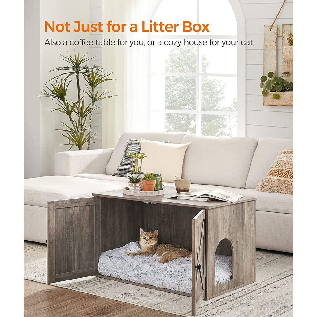 Spud Jax Petshop FEANDREA Cat Litter Box Enclosure Greige PCL002G01 Cat > Litter Box