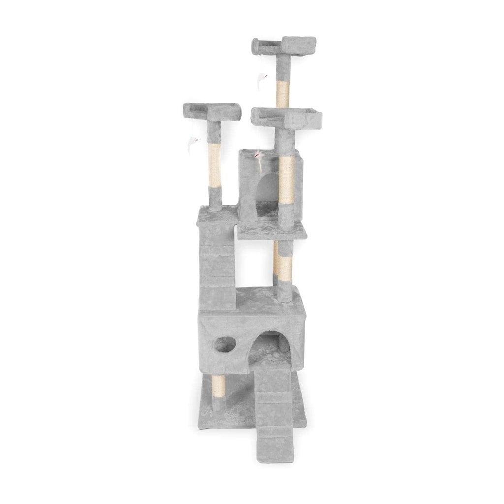 Spud Jax Petshop Floofi 170cm Plush Cat Condo Cat Tree Grey Cat > Tree & Scratcher