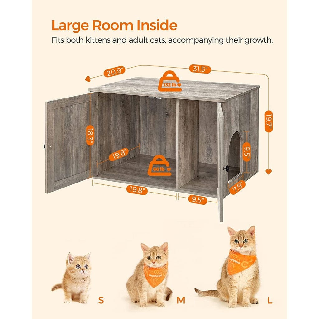 Spud Jax Petshop FEANDREA Cat Litter Box Enclosure Greige PCL002G01 Cat > Litter Box