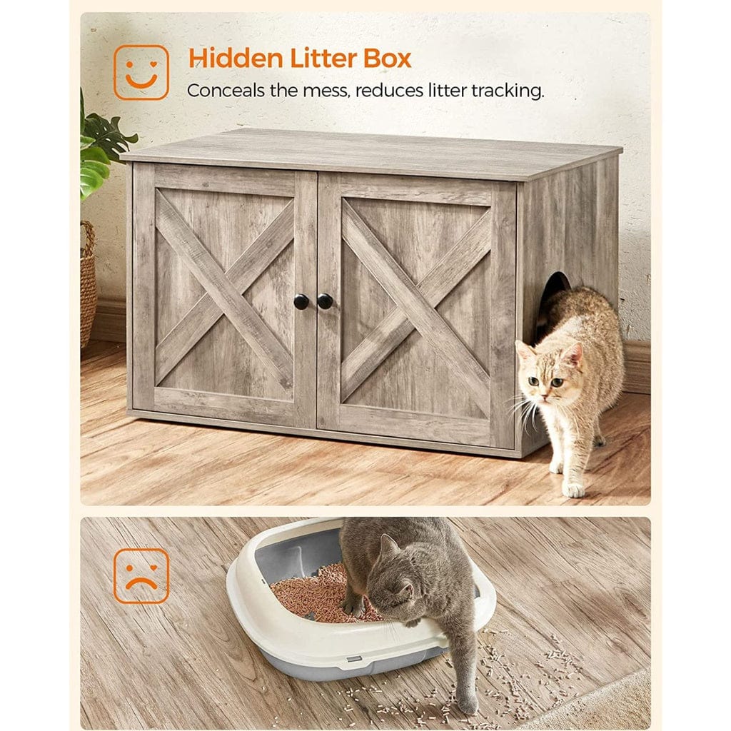 Spud Jax Petshop FEANDREA Cat Litter Box Enclosure Greige PCL002G01 Cat > Litter Box