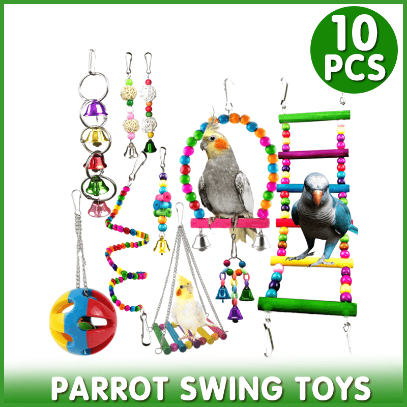 Spud Jax Petshop 10pcs Parrot Toys Set 10pcs Parrot Toys Set Pet Care > Bird > Bird Cage Accessories