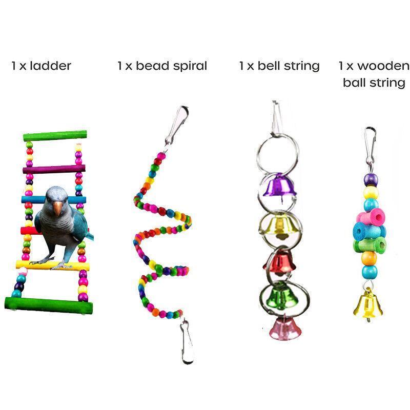 Spud Jax Petshop 10pcs Parrot Toys Set 10pcs Parrot Toys Set Pet Care > Bird > Bird Cage Accessories