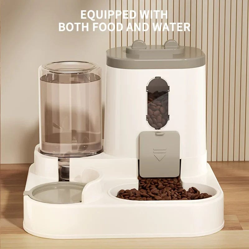 Spud Jax Petshop 2-in-1 Automatic Cat Food & Water Dispenser 2-in-1 Automatic Cat Food & Water Dispenser Pet Care > Dog Supplies > Dog Bowls, Feeders & Waterers