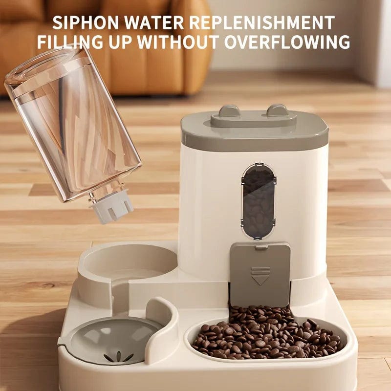 Spud Jax Petshop 2-in-1 Automatic Cat Food & Water Dispenser 2-in-1 Automatic Cat Food & Water Dispenser Pet Care > Dog Supplies > Dog Bowls, Feeders & Waterers
