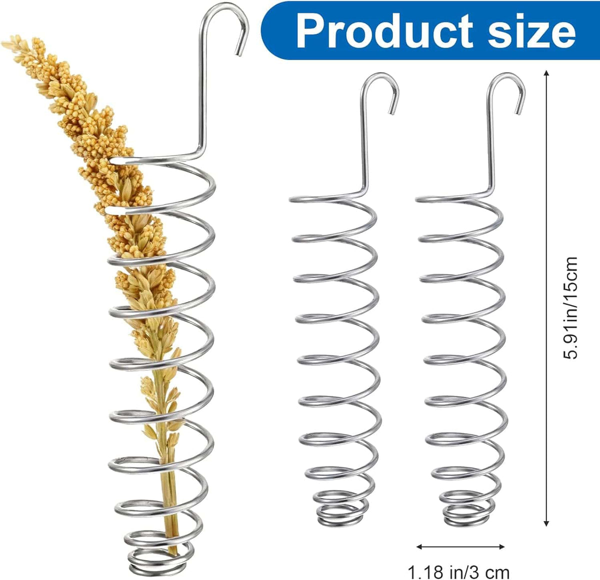 Spud Jax Petshop 2 Pack Millet Spray Holder Birds 2 Pack Millet Spray Holder Birds Pet Care > Bird > Bird Cage Accessories