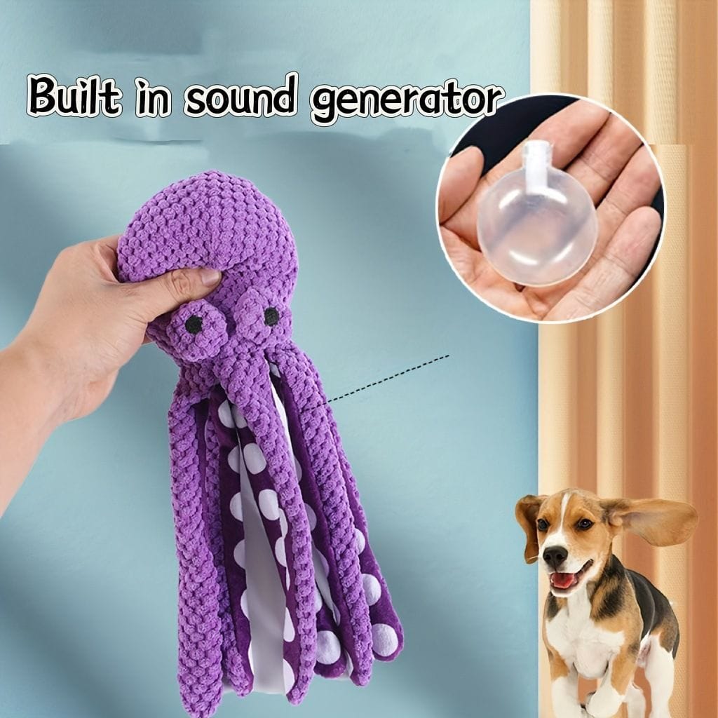 Spud Jax Petshop 2-Pack Purple Plush Octopus 2-Pack Purple Plush Octopus Pet Care > Toys > Dog Toys