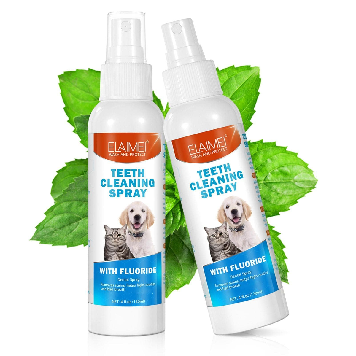 Spud Jax Petshop 2 Pcs Pet Oral Breath Freshener Spray 120ML EACH 2 Pcs Pet Oral Breath Freshener Spray 120ML EACH Pet Care > Cleaning & Maintenance > Pet Grooming Supplies