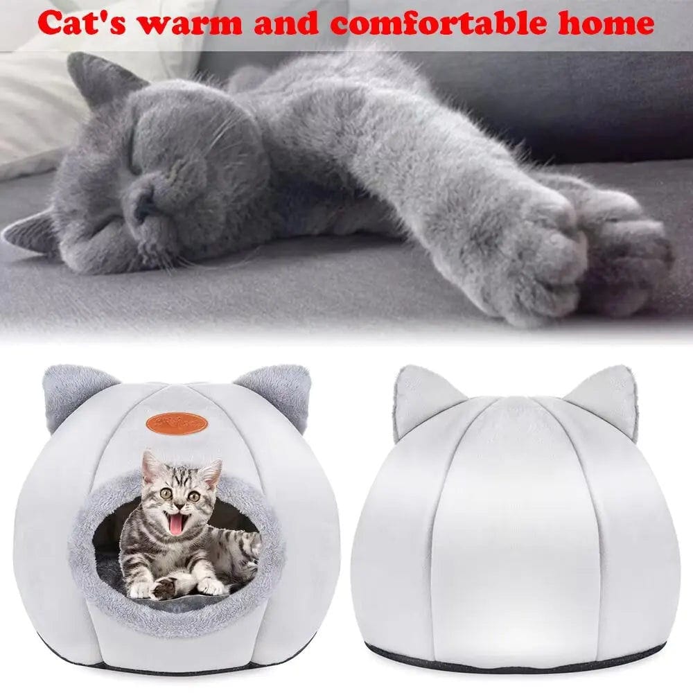 Spud Jax Petshop 2024 Cat House Bed Soft Washable Grey 36cm 2024 Cat House Bed Soft Washable Grey 36cm Pet Care > Cat Supplies > Cat Litter