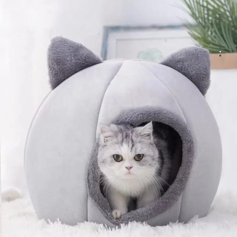 Spud Jax Petshop 2024 Cat House Bed Soft Washable Grey 36cm 2024 Cat House Bed Soft Washable Grey 36cm Pet Care > Cat Supplies > Cat Litter