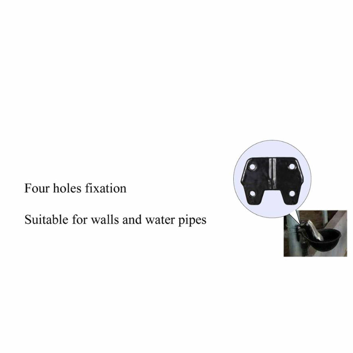 Spud Jax Petshop 25cm Cattle Drinking Bowl - Iron Cast Mounted Automatic Water Cow Horse Trough 25cm Cattle Drinking Bowl - Iron Cast Mounted Automatic Water Cow Horse Trough Pet Care > Farm Supplies > Farm Equipment