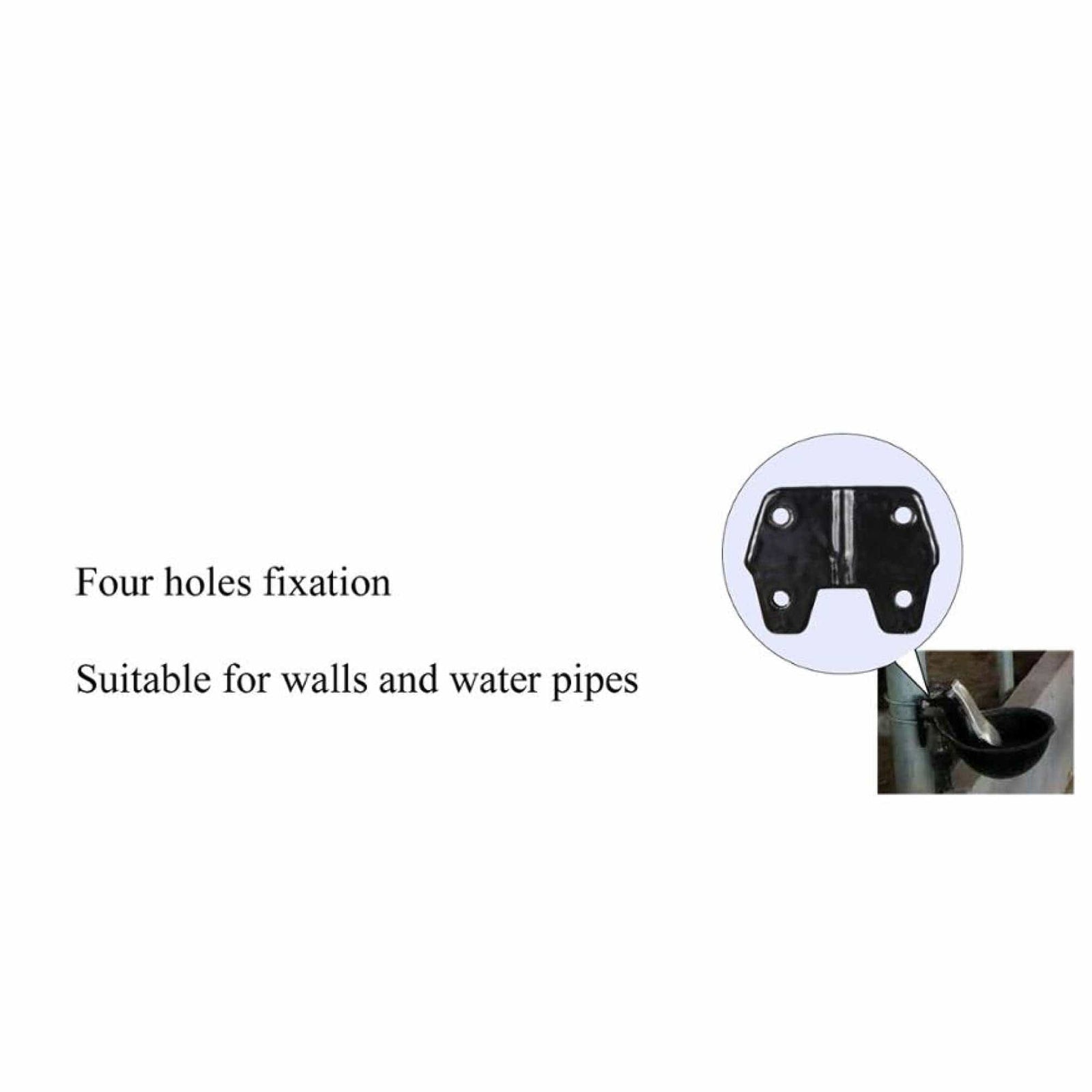 Spud Jax Petshop 25cm Cattle Drinking Bowl - Iron Cast Mounted Automatic Water Cow Horse Trough 25cm Cattle Drinking Bowl - Iron Cast Mounted Automatic Water Cow Horse Trough Pet Care > Farm Supplies > Farm Equipment