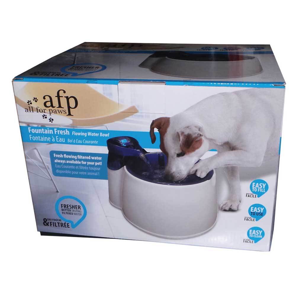 Spud Jax Petshop 2L Fountain Fresh Pet Water Filter Bowl - Interactive Dog Cat Purifier 2L Fountain Fresh Pet Water Filter Bowl - Interactive Dog Cat Purifier Pet Care > Dog Supplies > Dog Bowls, Feeders & Waterers