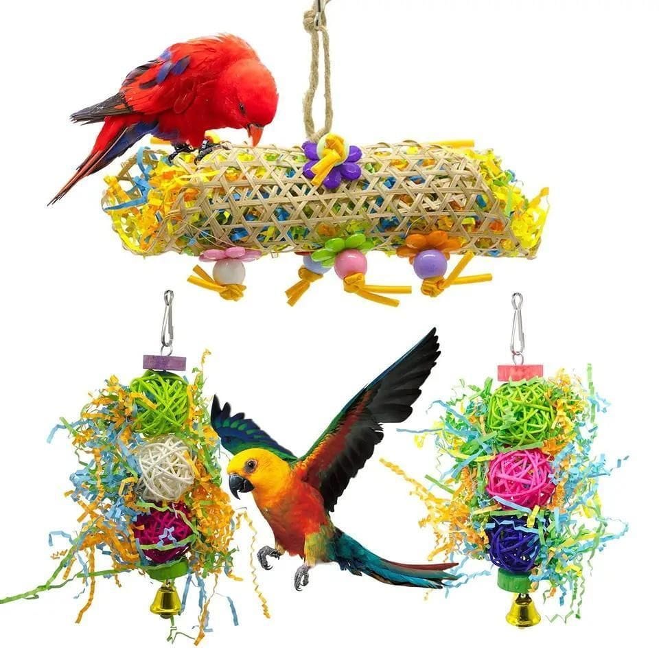 Spud Jax Petshop 3PCS Bird Toys 3PCS Bird Toys Pet Care > Bird > Bird Cage Accessories