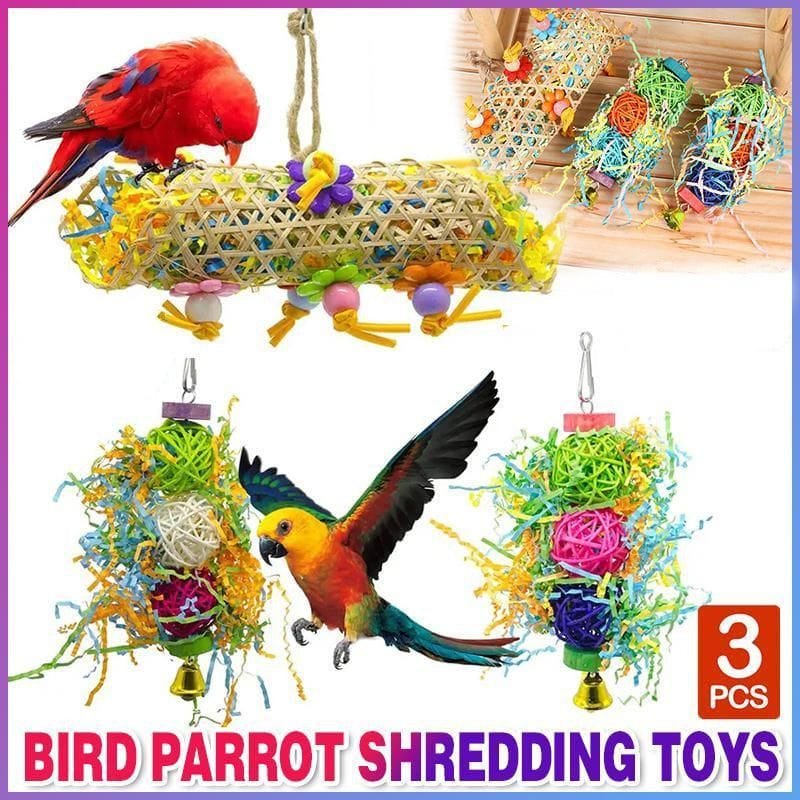 Spud Jax Petshop 3PCS Bird Toys 3PCS Bird Toys Pet Care > Bird > Bird Cage Accessories