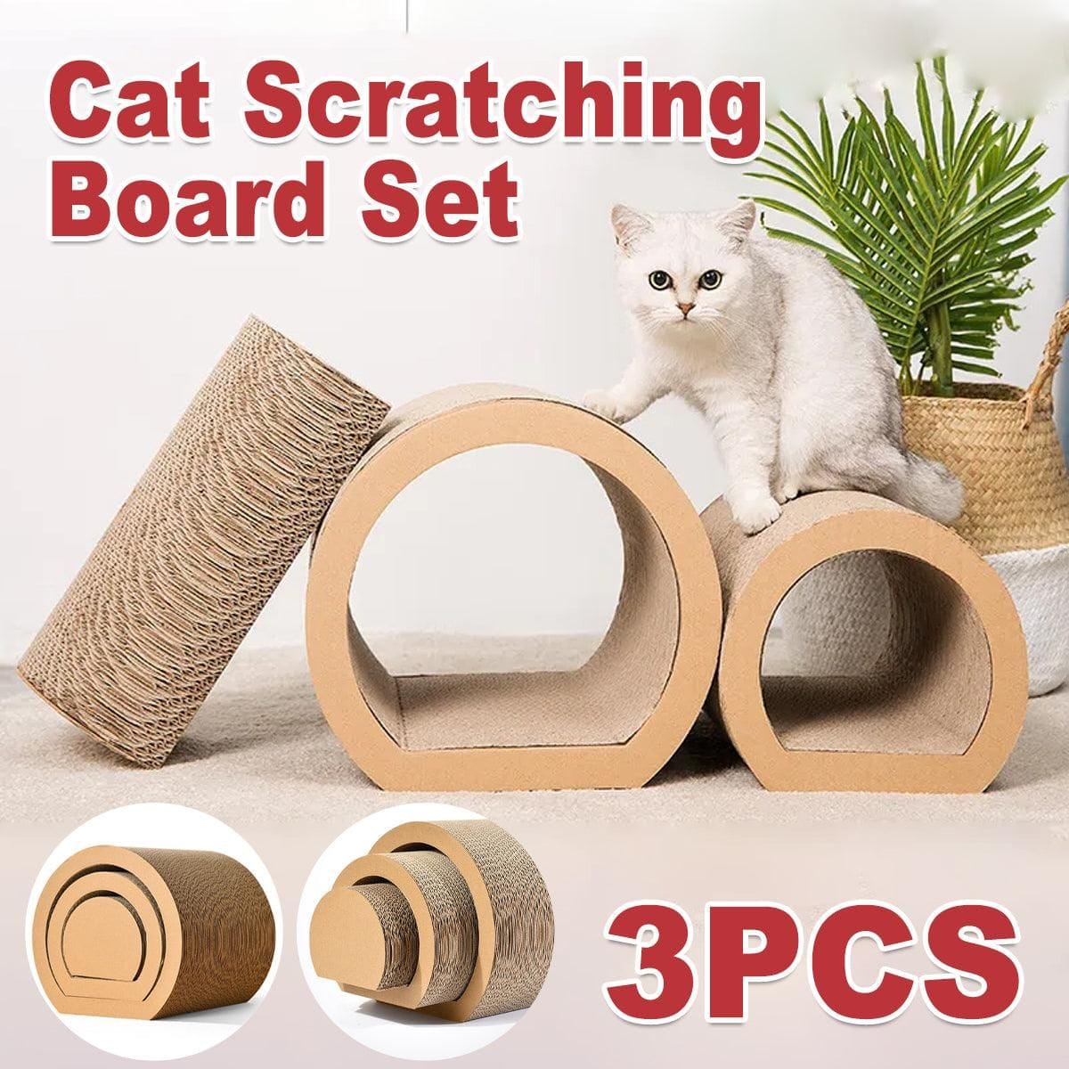 Spud Jax Petshop 3pcs Cat Scratching Tunnel Wearable Claw Sharpening Toys for Cats Pet Play 3pcs Cat Scratching Tunnel Wearable Claw Sharpening Toys for Cats Pet Play Pet Care > Cat Supplies > Cat Scratchers
