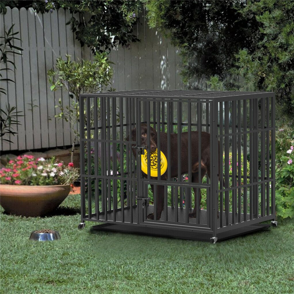 Spud Jax Petshop 46 XXL Heavy Duty Dog Cage Jumbo Large Pet Kennel on Wheels 46 XXL Heavy Duty Dog Cage Jumbo Large Pet Kennel on Wheels Pet Care > Cat Supplies > Cat Carriers & Crates