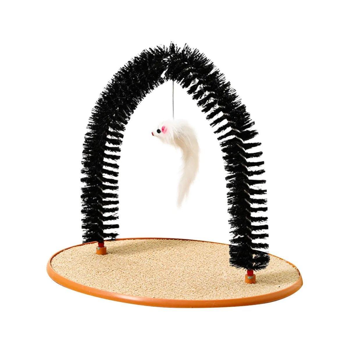 Spud Jax Petshop Arch Cat Scrub Brush Pet Grooming Toy Self Groomer Tickle Device for Cats Arch Cat Scrub Brush Pet Grooming Toy Self Groomer Tickle Device for Cats Pet Care > Cat Supplies > Cat Scratchers