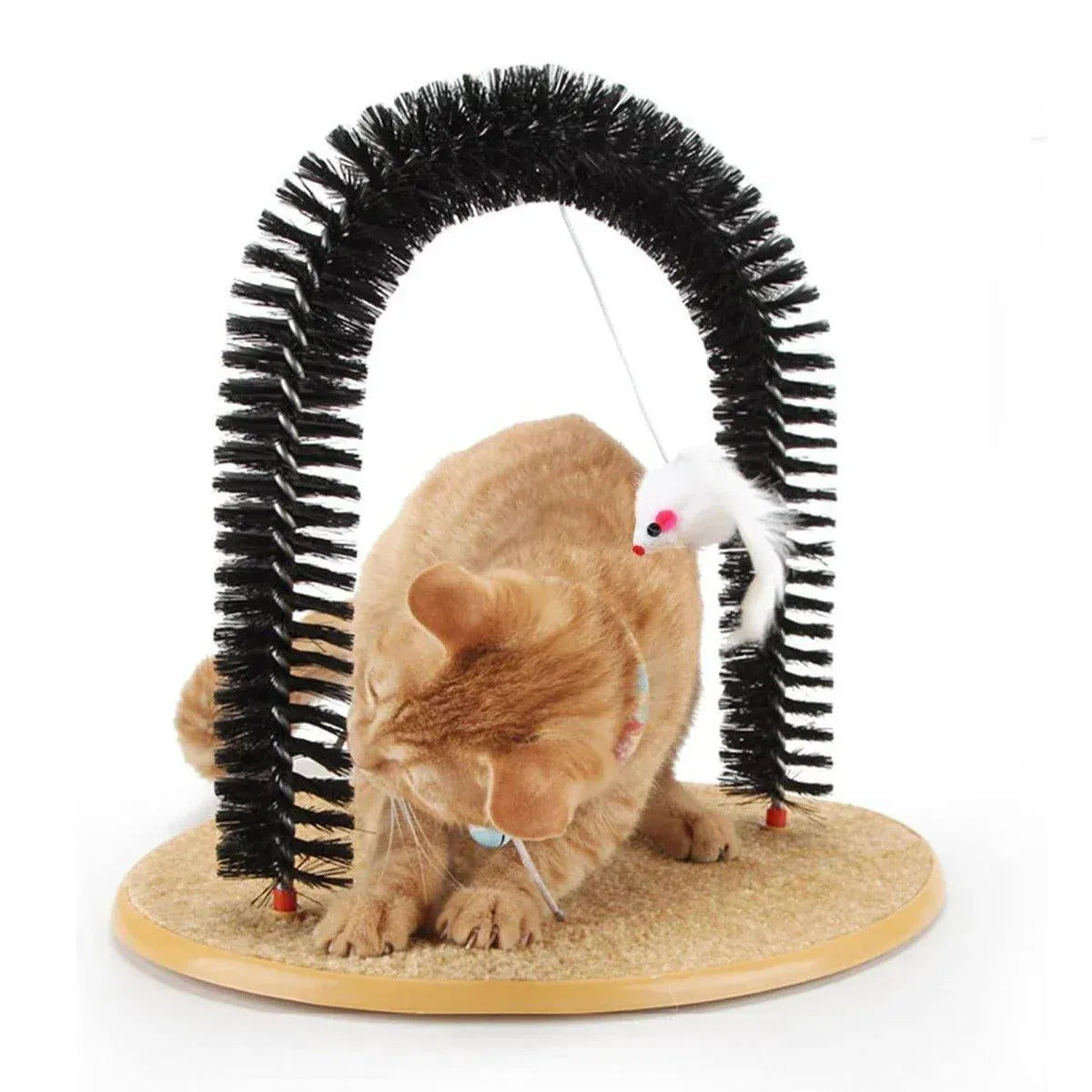 Spud Jax Petshop Arch Cat Scrub Brush Pet Grooming Toy Self Groomer Tickle Device for Cats Arch Cat Scrub Brush Pet Grooming Toy Self Groomer Tickle Device for Cats Pet Care > Cat Supplies > Cat Scratchers
