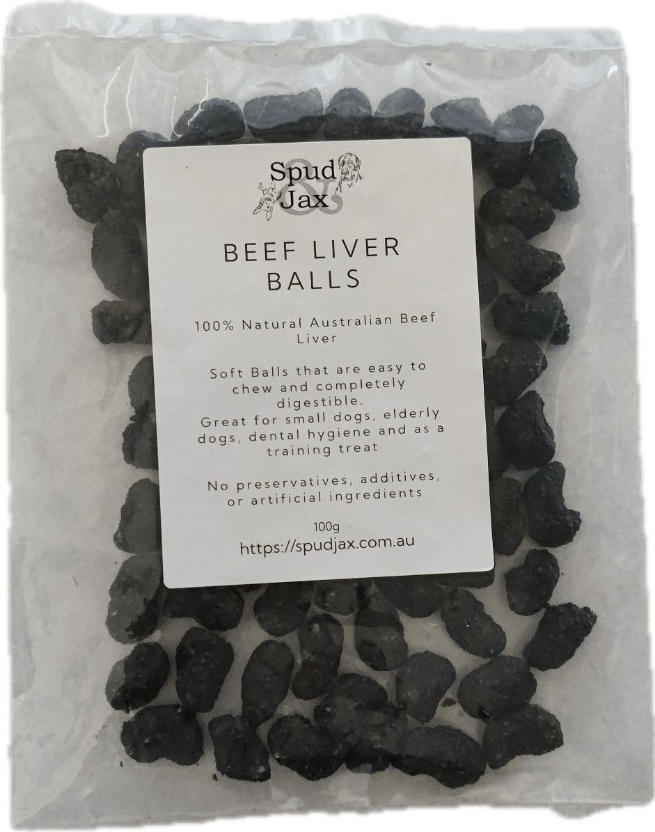Spud Jax Petshop Beef Liver Balls dog treats