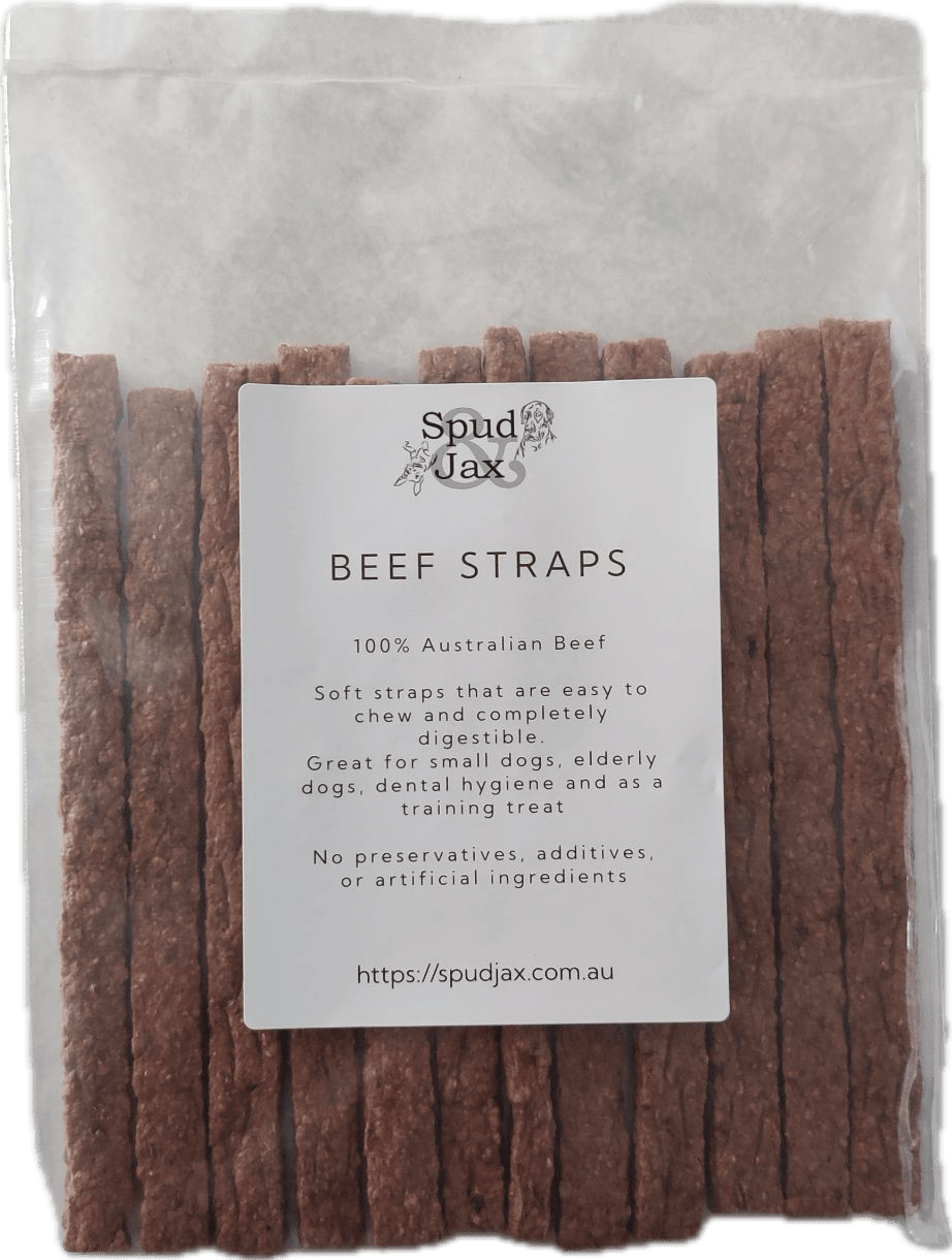 Spud Jax Petshop Beef Straps dog treats