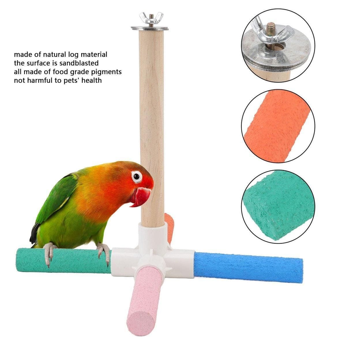 Spud Jax Petshop Bird Grinding Pearch Bird Grinding Pearch Pet Care > Bird > Bird Cage Accessories