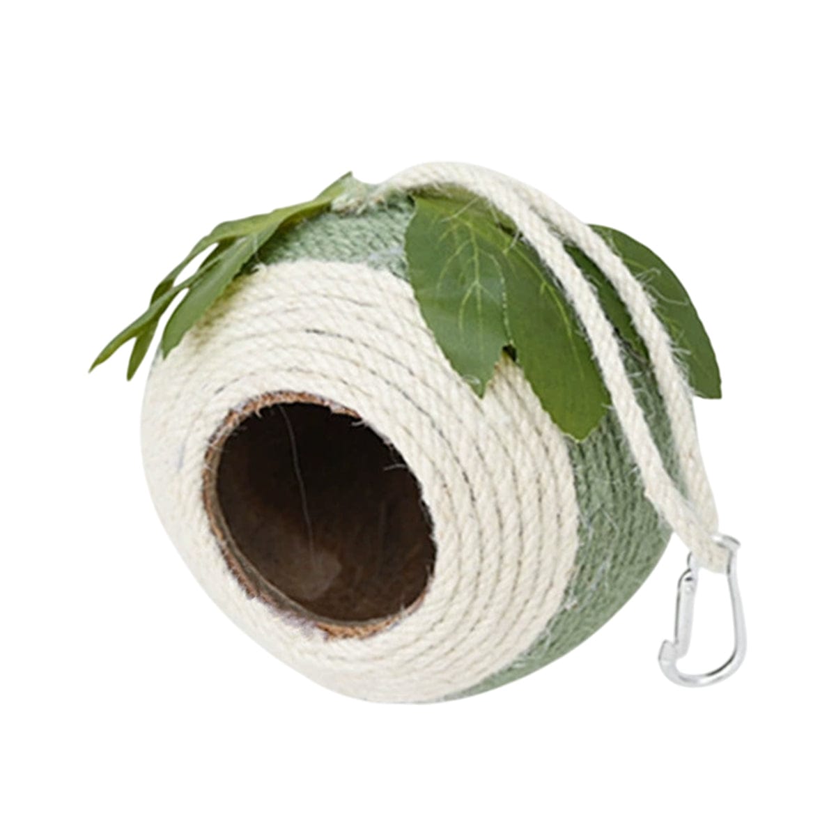 Spud Jax Petshop Bird Nest Parrot Nest Coconut Shell Braided Twine Colourful Cage Hanging Bed - White-Brown-Screw Model Bird Nest Parrot Nest Coconut Shell Braided Twine Colourful Cage Hanging Bed - White-Brown-Screw Model Pet Care > Bird > Bird Cage Accessories