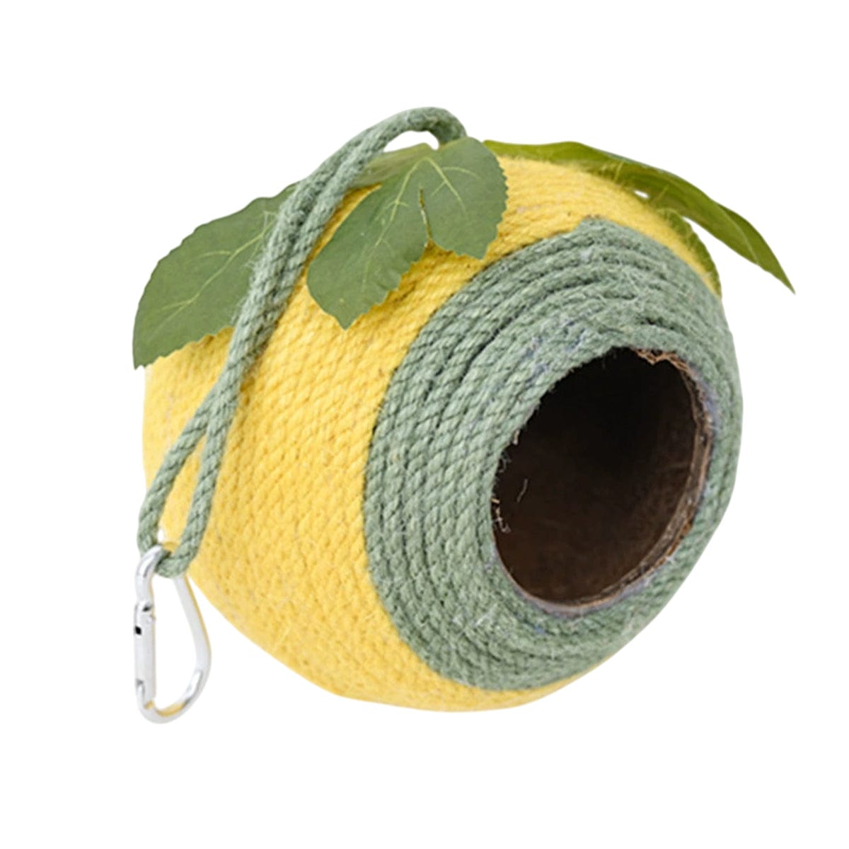 Spud Jax Petshop Bird Nest Parrot Nest Coconut Shell Braided Twine Colourful Cage Hanging Bed - White-Brown-Screw Model Bird Nest Parrot Nest Coconut Shell Braided Twine Colourful Cage Hanging Bed - White-Brown-Screw Model Pet Care > Bird > Bird Cage Accessories