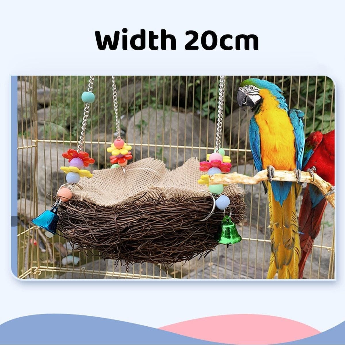 Spud Jax Petshop Bird Swing Bird Swing Pet Care > Bird > Bird Cage Accessories