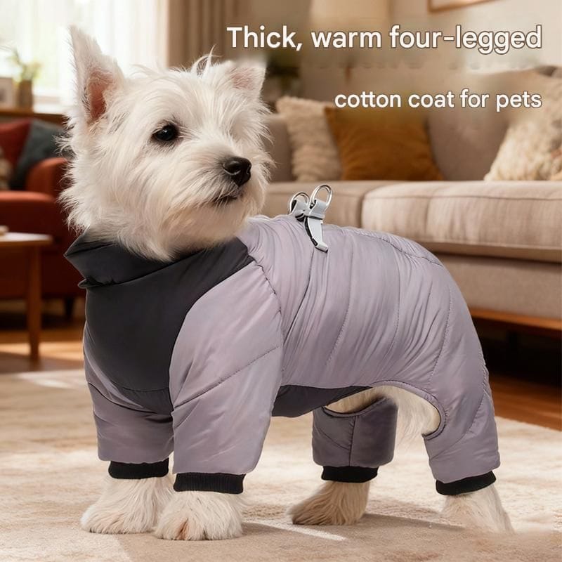 Spud Jax Petshop Blue L size Winter Dog Jumpsuit Coat – Waterproof Four-Leg Pet Jacket with Reflective Harness Clip, Windproof Warm Padded Puppy Snowsuit, Adjustable Polyester Dog Clothing for Small to Medium Dogs Blue L size Winter Dog Jumpsuit Coat – Waterproof Four-Leg Pet Jacket with Reflective Harness Clip, Windproof Warm Padded Puppy Snowsuit, Adjustable Polyester Dog Clothing for Small to Medium Dogs Pet Care > Dog Supplies > Dog Apparel