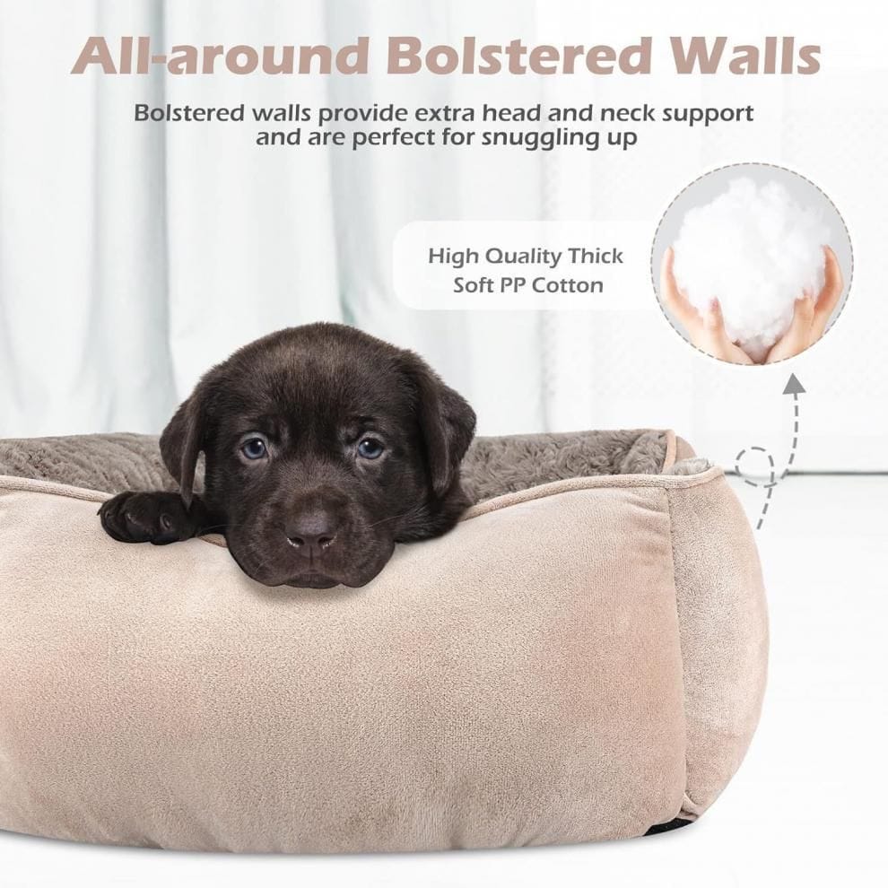 Spud Jax Petshop Camel Small & Medium Pet Bed - Washable Rectangle Dog Bed with Bolstered Walls and Anti-Slip Bottom, S (60×45×14cm) Camel Small & Medium Pet Bed - Washable Rectangle Dog Bed with Bolstered Walls and Anti-Slip Bottom, S (60×45×14cm) Pet Care > Dog Supplies > Dog Beds
