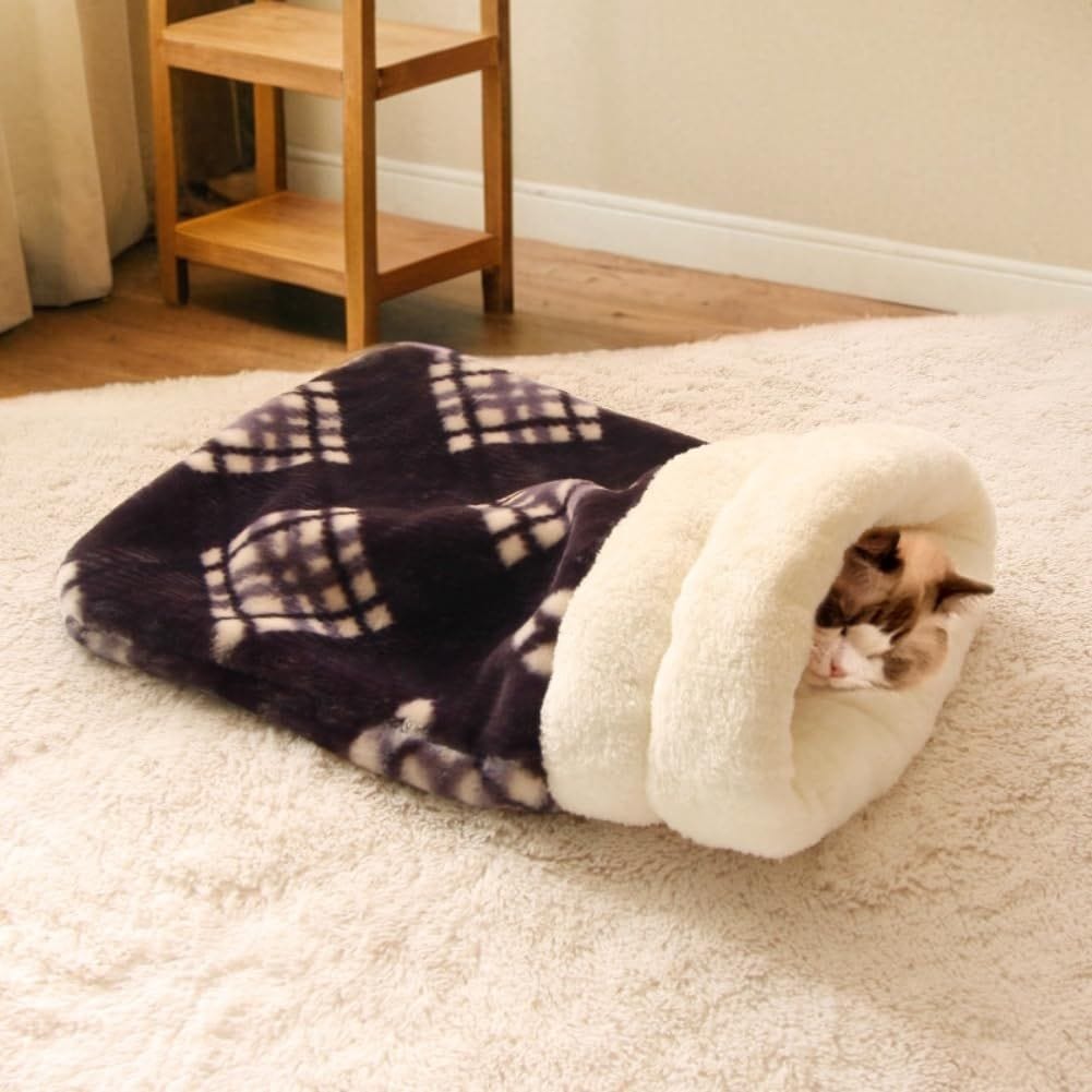 Spud Jax Petshop Cat Bed Cave Sleeping Bag, Pet Mat Warming Pad Sack for Cats and Small Dog,Burrowing Cozy Soft Comfortable Bed(for Small and Medium Cats) Cat Bed Cave Sleeping Bag, Pet Mat Warming Pad Sack for Cats and Small Dog,Burrowing Cozy Soft Comfortable Bed(for Small and Medium Cats) Pet Care > Dog Supplies > Dog Beds