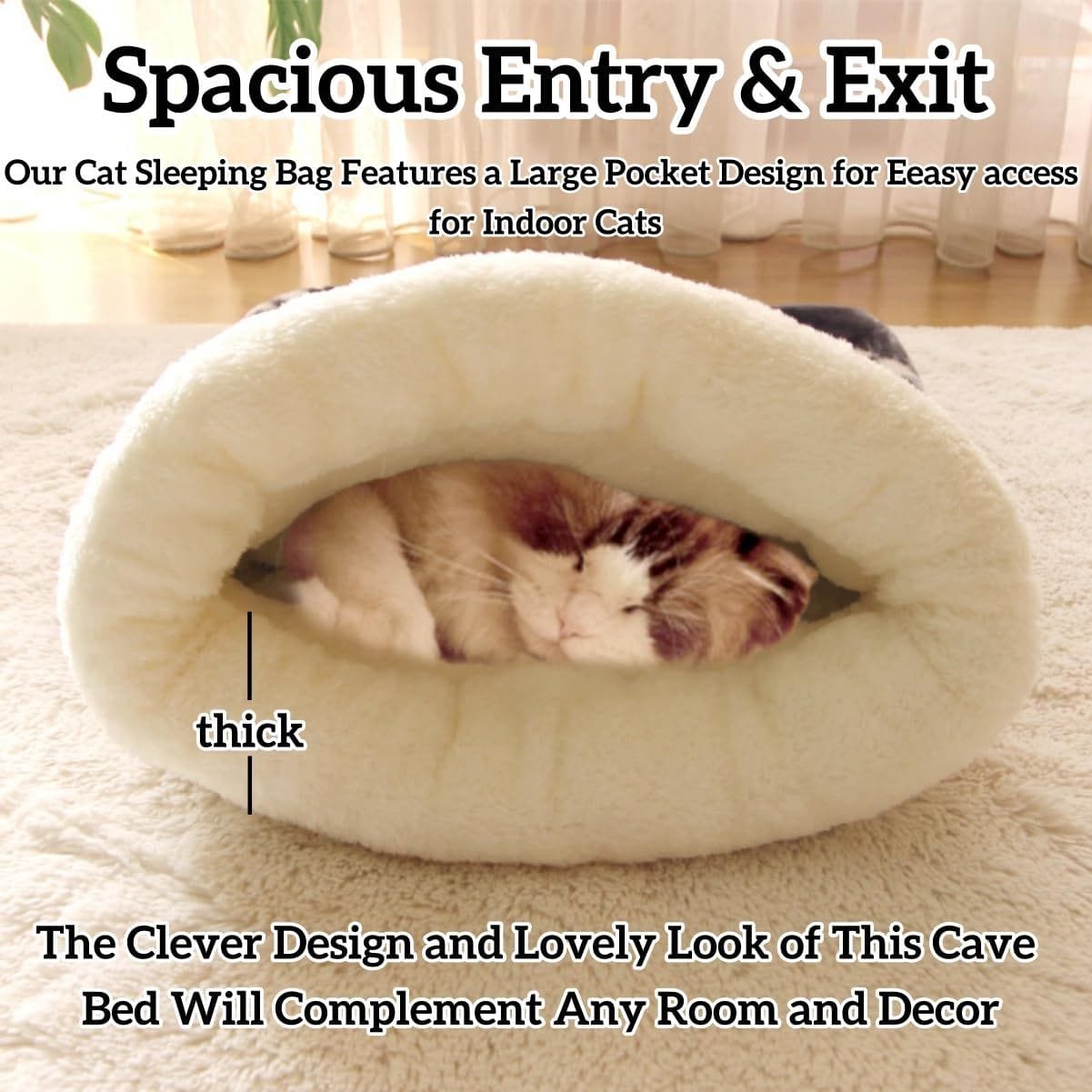 Spud Jax Petshop Cat Bed Cave Sleeping Bag, Pet Mat Warming Pad Sack for Cats and Small Dog,Burrowing Cozy Soft Comfortable Bed(for Small and Medium Cats) Cat Bed Cave Sleeping Bag, Pet Mat Warming Pad Sack for Cats and Small Dog,Burrowing Cozy Soft Comfortable Bed(for Small and Medium Cats) Pet Care > Dog Supplies > Dog Beds