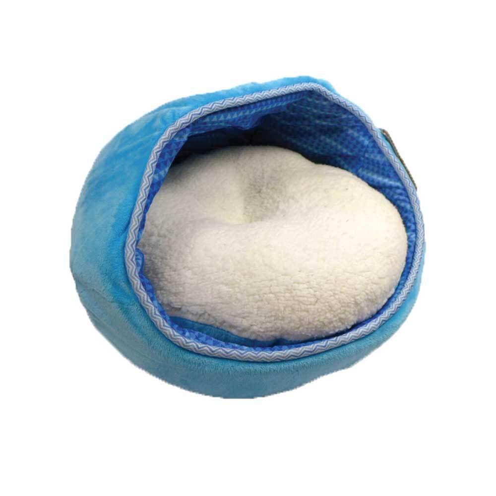 Spud Jax Petshop Cat Bed - Fleece Blue Monaco Lounge Couch Cave Plush Cushion Pet All For Paws Cat Bed - Fleece Blue Monaco Lounge Couch Cave Plush Cushion Pet All For Paws Pet bed