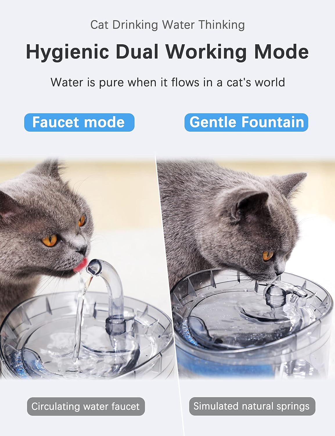 Spud Jax Petshop Cat Dog Water Fountain Pet Water Dispenser 1.8L Automatic Drinking Fountain for Cats Kitty Indoor Pet Care > Cat Supplies
