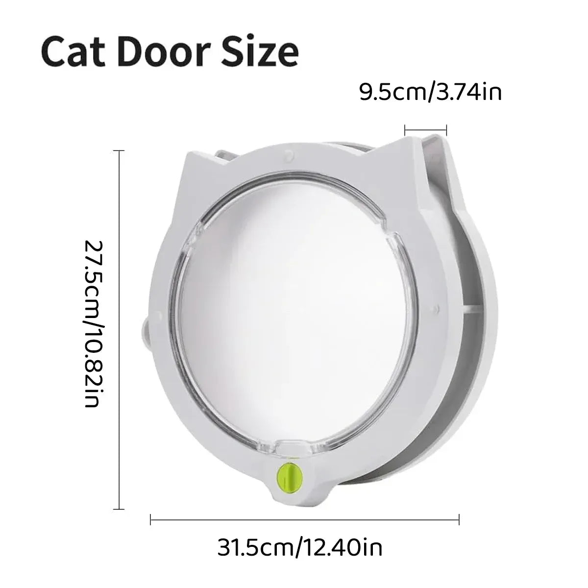 Spud Jax Petshop Cat Ear Pet Door for Cats and Dogs Easy In and Out Access Durable Pet Supplies - White Cat Ear Pet Door for Cats and Dogs Easy In and Out Access Durable Pet Supplies - White Pet Care > Dog Supplies > Cat & Dog Flaps