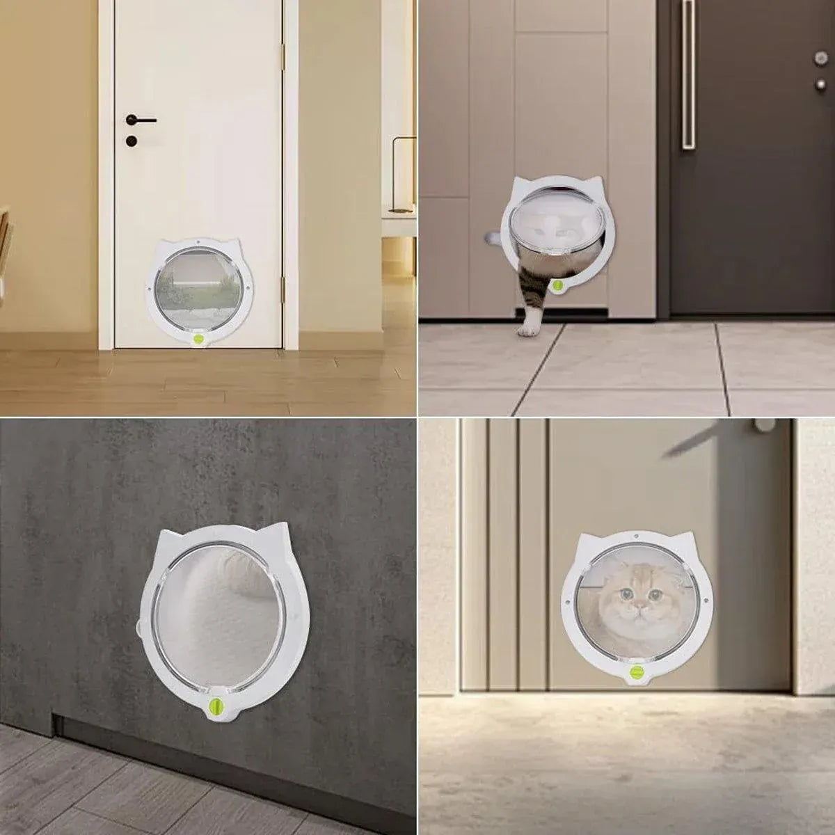 Spud Jax Petshop Cat Ear Pet Door for Cats and Dogs Easy In and Out Access Durable Pet Supplies - White Cat Ear Pet Door for Cats and Dogs Easy In and Out Access Durable Pet Supplies - White Pet Care > Dog Supplies > Cat & Dog Flaps