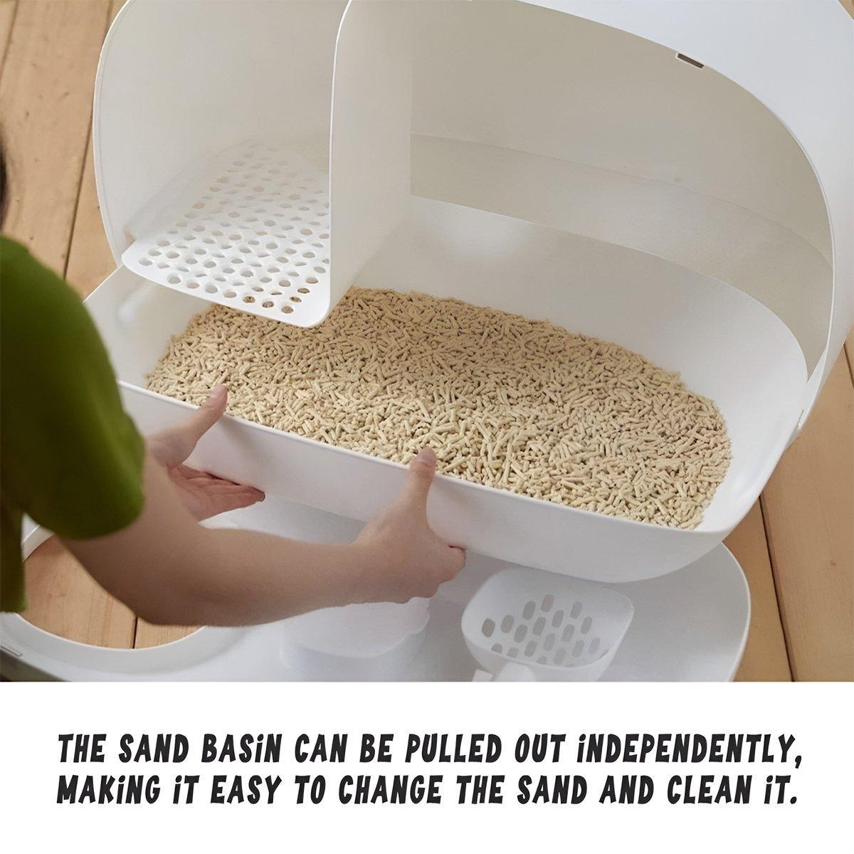 Spud Jax Petshop Cat Litter Box Semi-closed Cat Supplies Cat Toilet Drawer Large Cat Litter Box - Green Cat Litter Box Semi-closed Cat Supplies Cat Toilet Drawer Large Cat Litter Box - Green Pet Care > Cat Supplies > Cat Litter