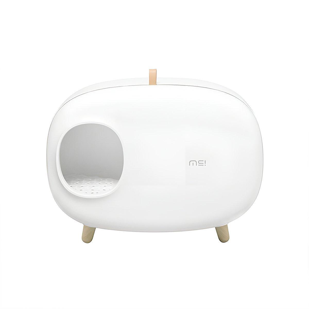 Spud Jax Petshop Cat Litter Box Semi-closed Cat Supplies Cat Toilet Drawer Large Cat Litter Box - White Cat Litter Box Semi-closed Cat Supplies Cat Toilet Drawer Large Cat Litter Box - White Pet Care > Cat Supplies > Cat Litter