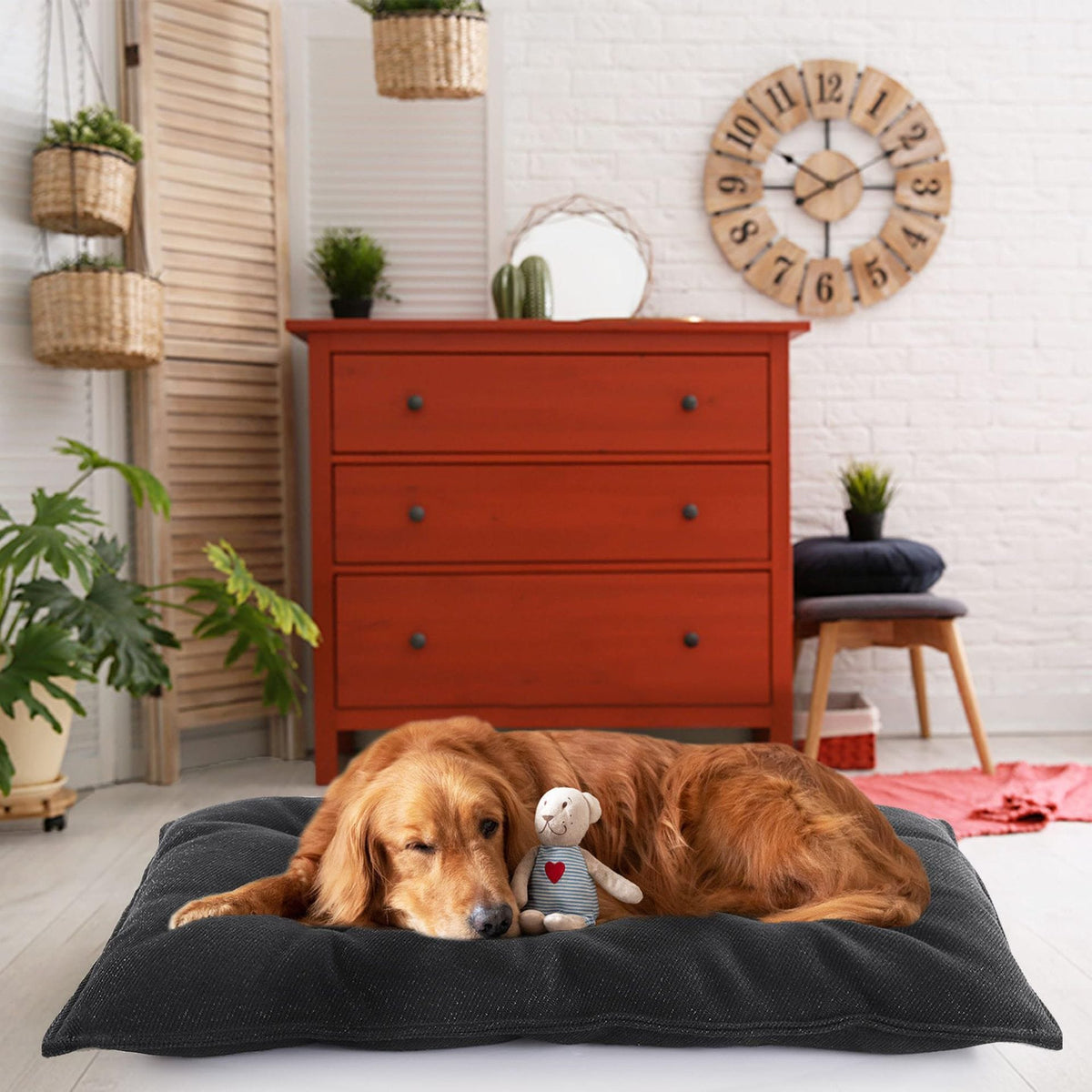 Spud Jax Petshop Chew Proof Indestructible Dog Beds for Aggressive Chewers,Durable Dog Crate Pad,Washable Tough Pet Mats for Kennel,Black,S 43*58cm Chew Proof Indestructible Dog Beds for Aggressive Chewers,Durable Dog Crate Pad,Washable Tough Pet Mats for Kennel,Black,S 43*58cm Pet Care > Dog Supplies > Dog Beds