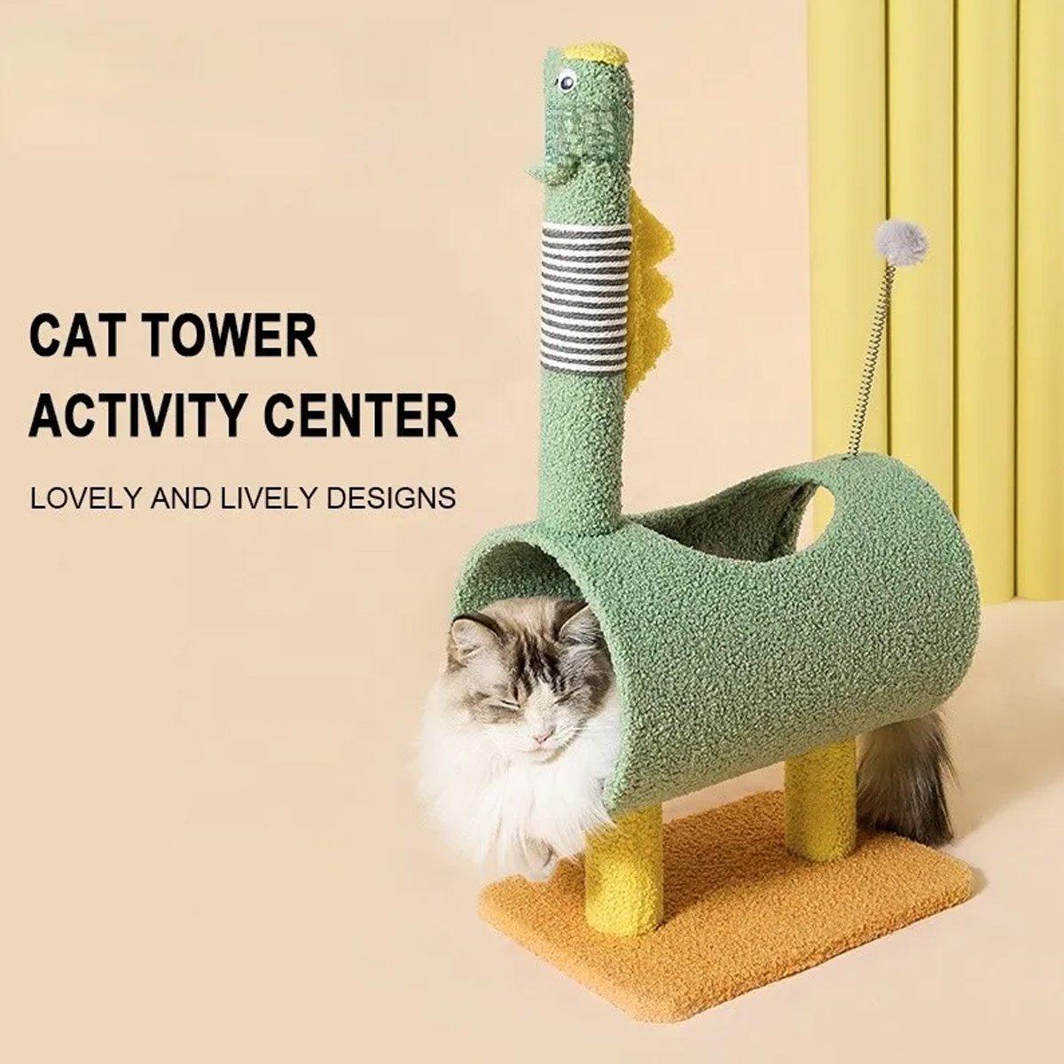Spud Jax Petshop Climbing Frame Cat Scratching Post Jumping Platform Pet Toys for Cats and Kitten - Yellow Climbing Frame Cat Scratching Post Jumping Platform Pet Toys for Cats and Kitten - Yellow Pet Care > Cat Supplies > Cat Scratchers