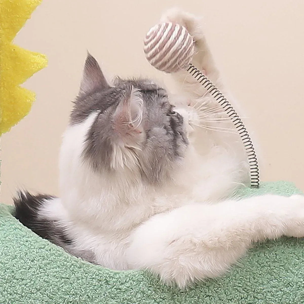 Spud Jax Petshop Climbing Frame Cat Scratching Post Jumping Platform Pet Toys for Cats and Kitten - Yellow Climbing Frame Cat Scratching Post Jumping Platform Pet Toys for Cats and Kitten - Yellow Pet Care > Cat Supplies > Cat Scratchers