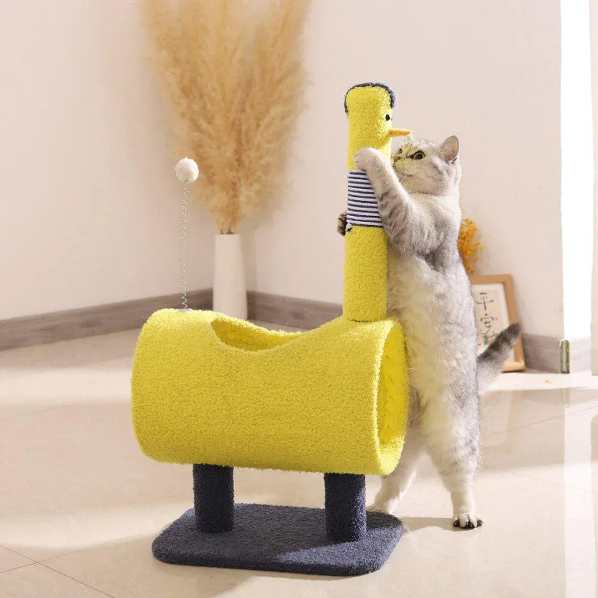 Spud Jax Petshop Climbing Frame Cat Scratching Post Jumping Platform Pet Toys for Cats and Kitten - Yellow Climbing Frame Cat Scratching Post Jumping Platform Pet Toys for Cats and Kitten - Yellow Pet Care > Cat Supplies > Cat Scratchers