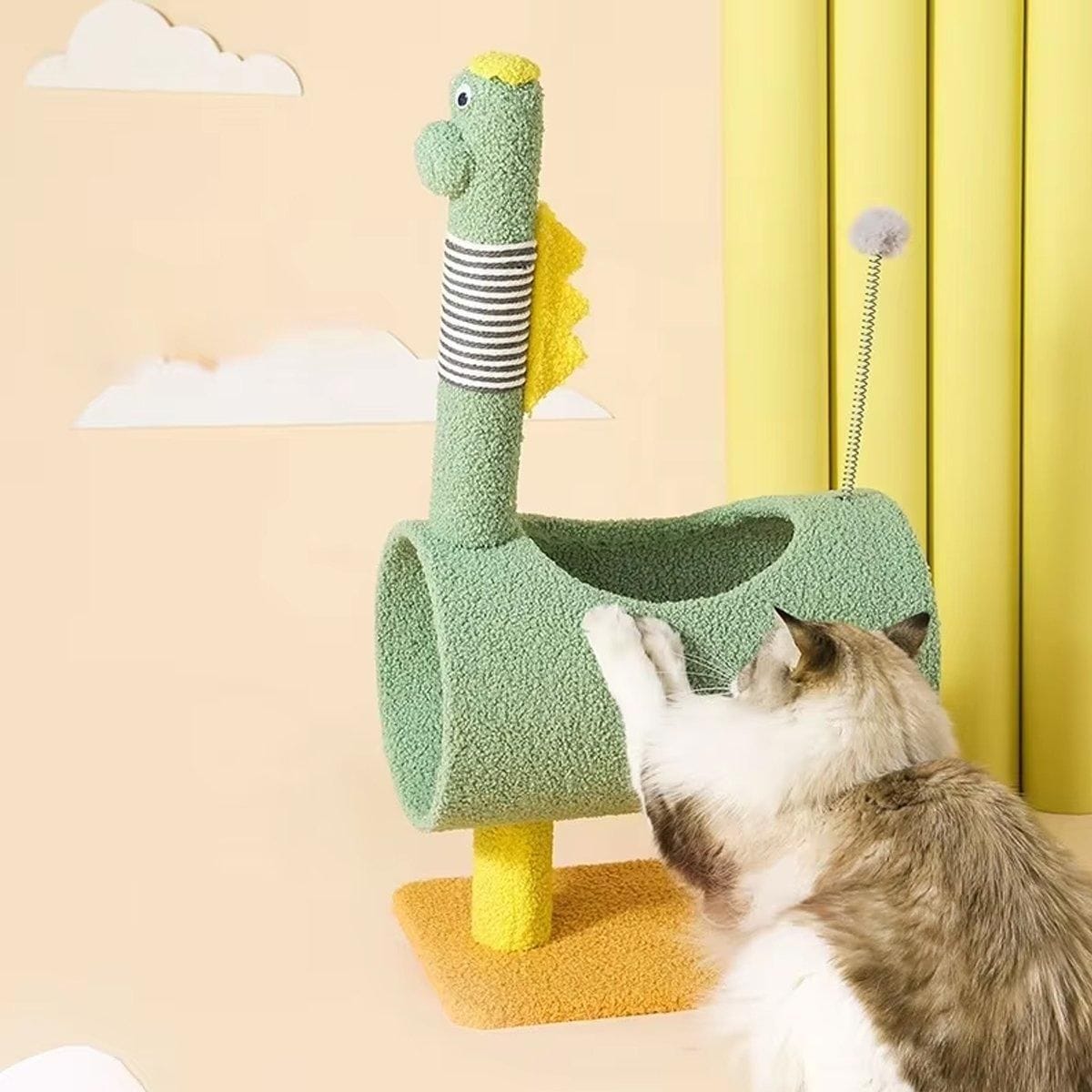 Spud Jax Petshop Climbing Frame Cat Scratching Post Jumping Platform Pet Toys for Cats and Kitten - Yellow Climbing Frame Cat Scratching Post Jumping Platform Pet Toys for Cats and Kitten - Yellow Pet Care > Cat Supplies > Cat Scratchers