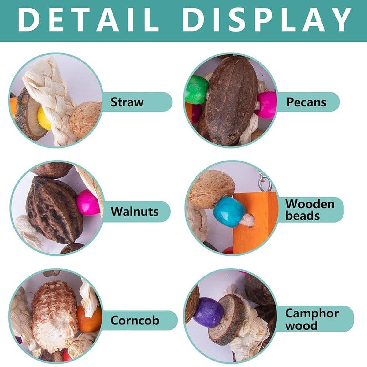 Spud Jax Petshop Colourful Parrot Toy Colourful Parrot Toy Pet Care > Bird > Bird Cage Accessories